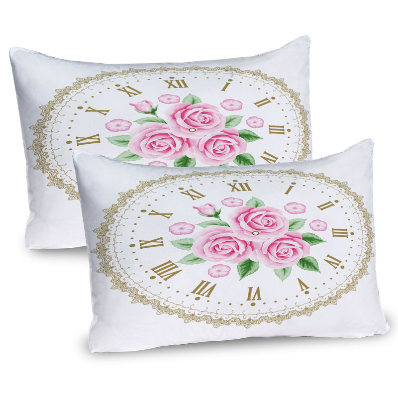 Ensemble de 2 taies décoratives Ambesonne Shabby Flora, H 20 po x l 26 po