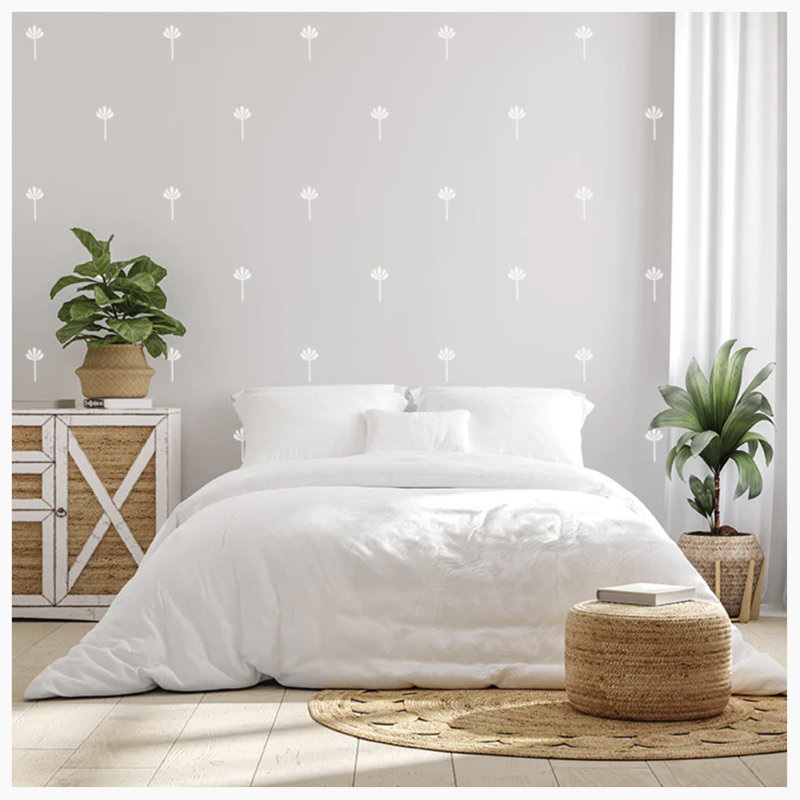 Adhésif décoratif Saguro Palms, Blanc