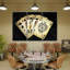 Poker Spade - 3 pièces sur toile tendue-1732056544