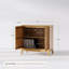 Armoire d'appoint en bois d'hévéa à 2 portes-1447514030