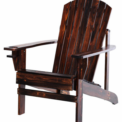 Chaise en bois avec porte-gobelet Weather