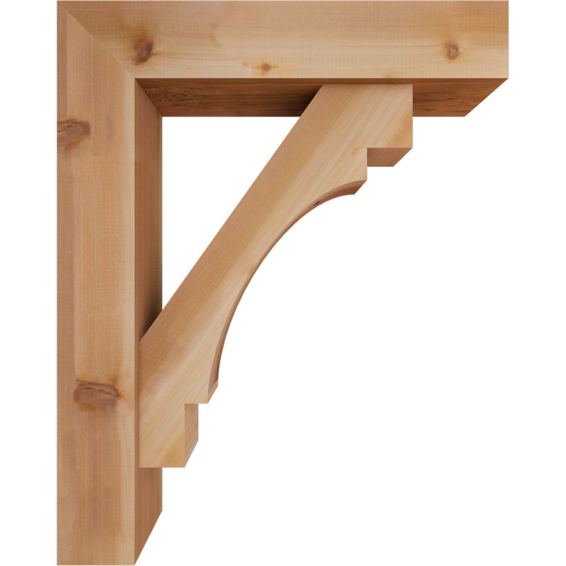 Support Merced Block avec support décalé, 40 x 32, Cèdre rouge occidental de l 7 1/2 po (lisse)