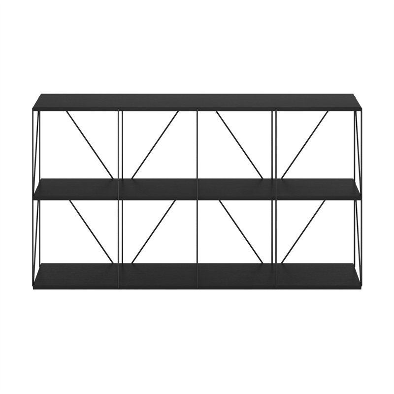 Besi 119.99cm W Metal Shelving Unit, Americano