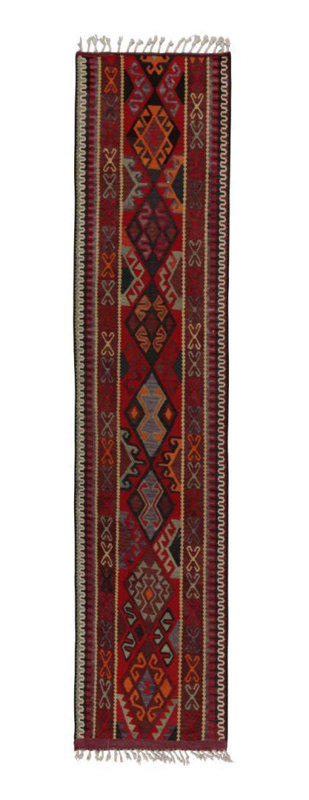 One-of-a-Kind 3'4" X 13' Hand Knotted Area Rug
