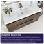 Meuble-lavabo mural simple avec plateau en résine Scottsburg-1273782166