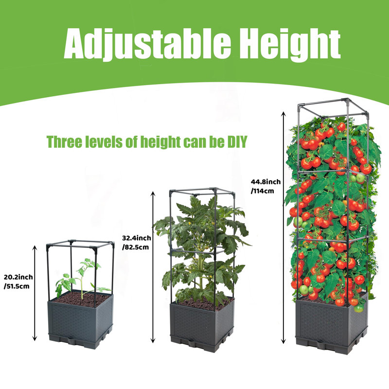 2 Pcs Raised Garden Bed Planter Box