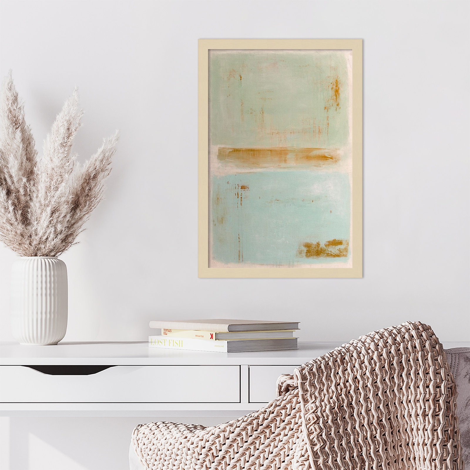 Soft Sided by Mauro Wood Framed Wall Art Print, Brown, 21" H x 15" W