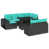 Coussin bleu / cadre noir est en rupture de stock