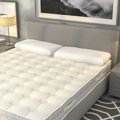 Sera Waterproof Mattress Protector with Memory Foam Pillow Bundled Set