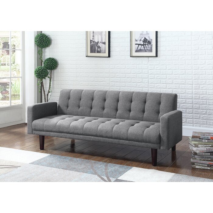 Ivy Bronx Full 73.5'' Upholstered Tufted Convertible Sofa & Reviews ...