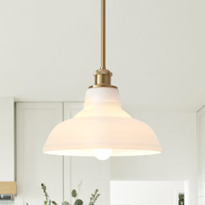 Nailya 1 - Light Milky White Glass Shade Pendant Light