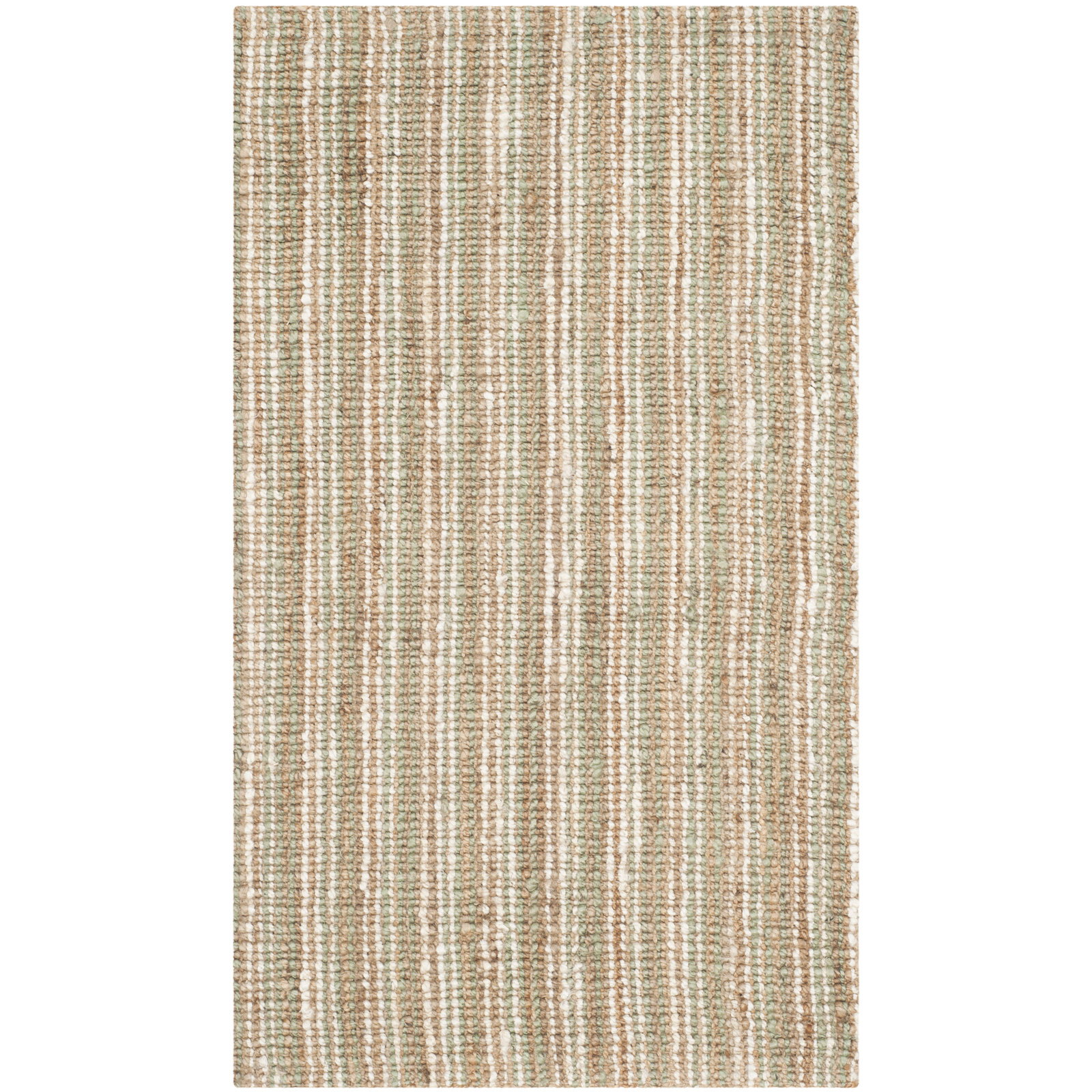 Alda Natural Hand-Woven Jute Rug, Rectangle 3' x 5'