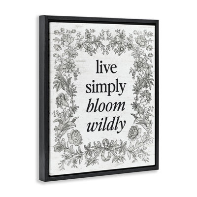 Cadre flottant Bloom Wildly