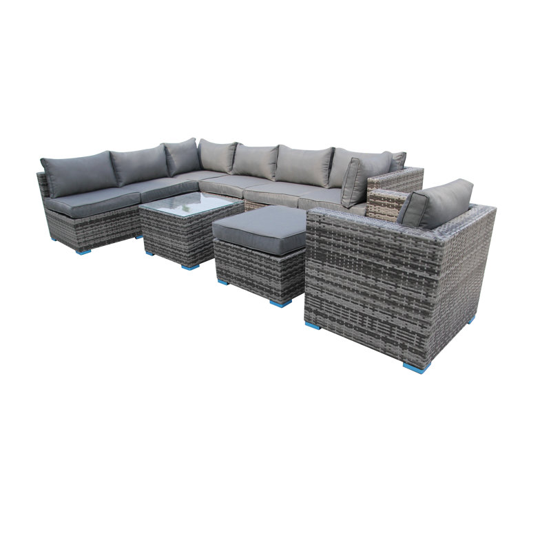 The Manhattan 7 Seater Set With Single Seater, Grey