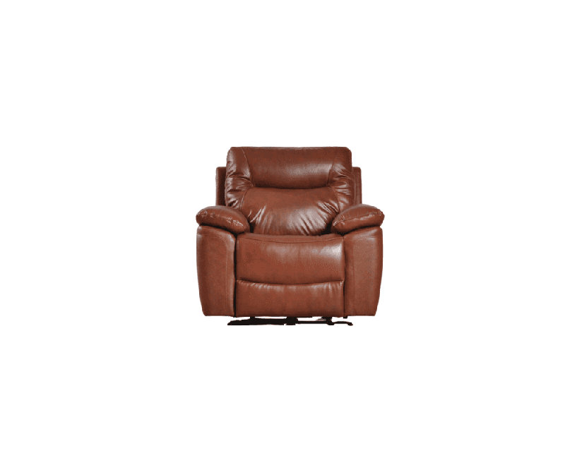 Celarian Genuine Leather Electric Power Recliner Armchair, Tan