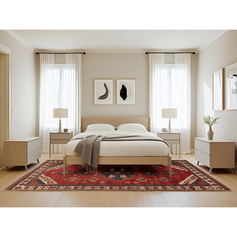 Tapis brun turc lavable à la machine, Rectangle de 5 pi x 8 pi