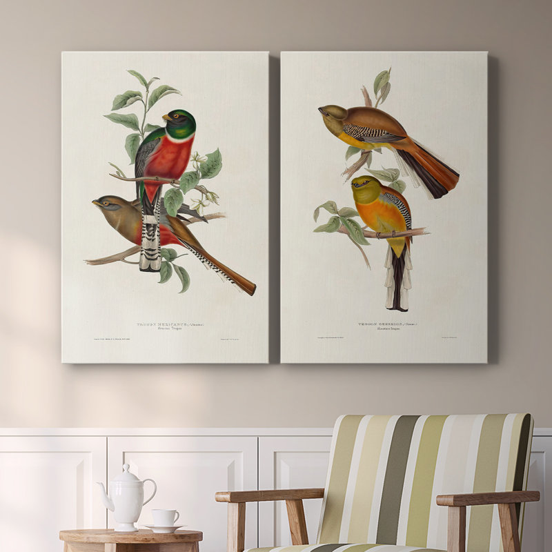 ElegantTrogonsI-Premium Gallery Wrapped Canvas -Ready to Hang, 18" H x 24" W