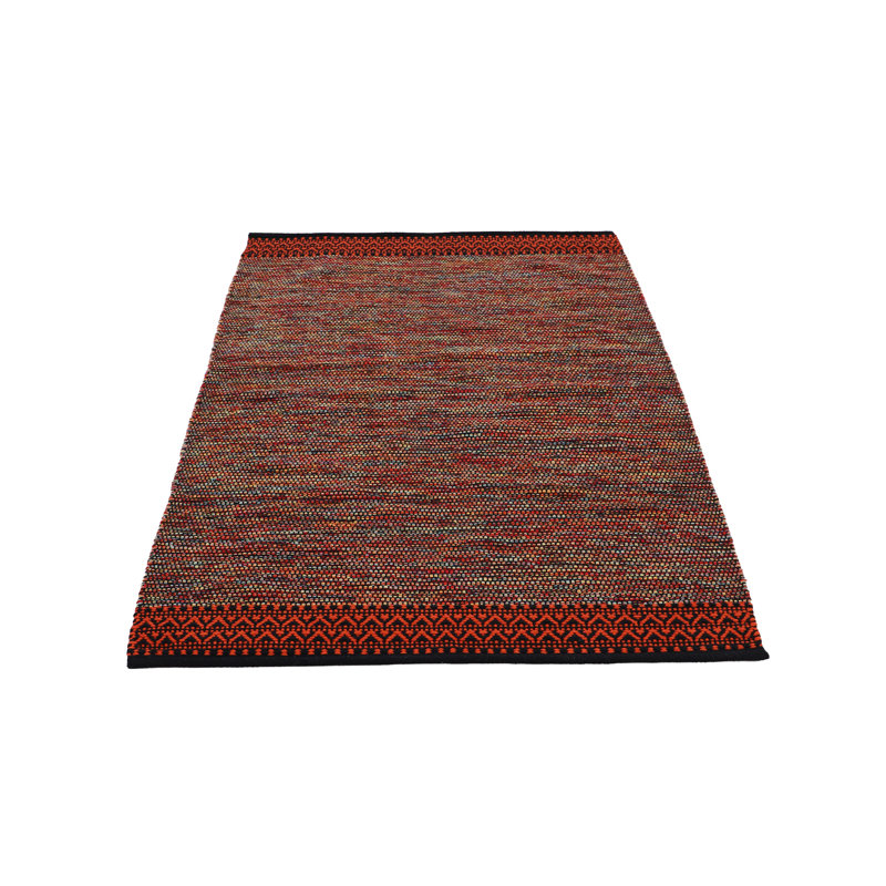 Kilim Mia Hand Woven Flatweave Cotton Orange Rug, Rectangle 200 x 290cm