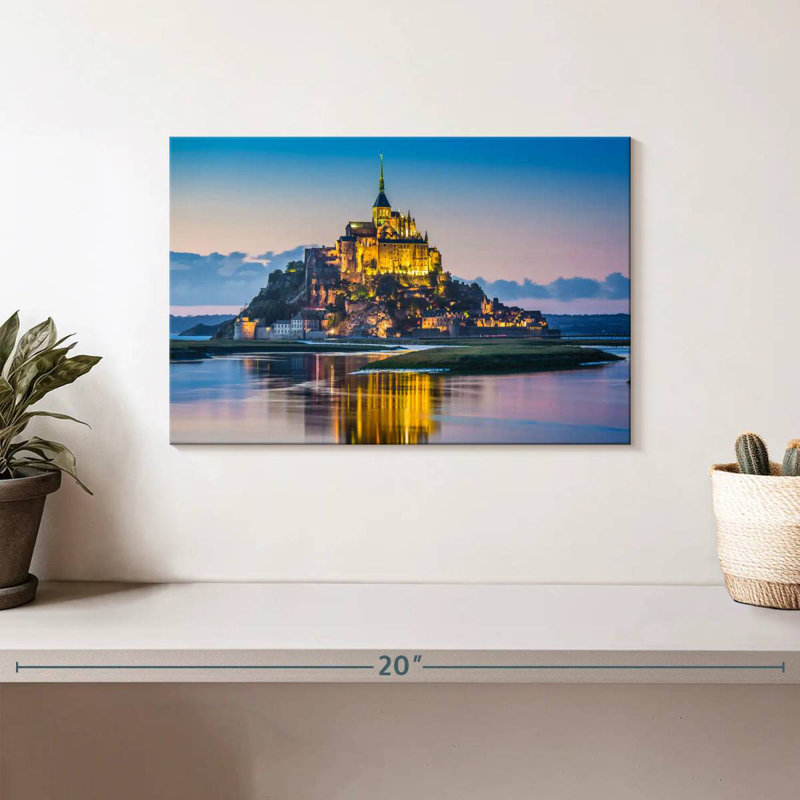 Adella Mont Saint Michel Nightfall, 8" H x 12" W