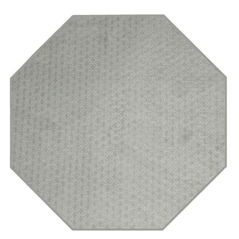 Tapis géométrique gris, Octogone 10 pi