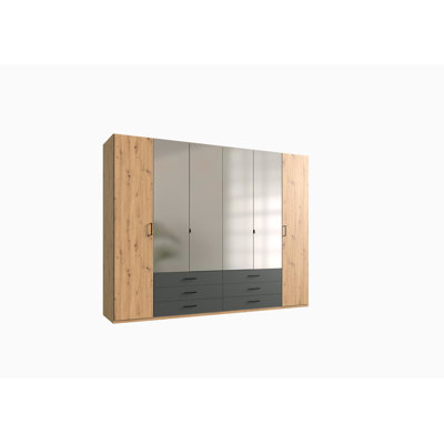 Loftis 6 Door Manufactured Wood Wardrobe