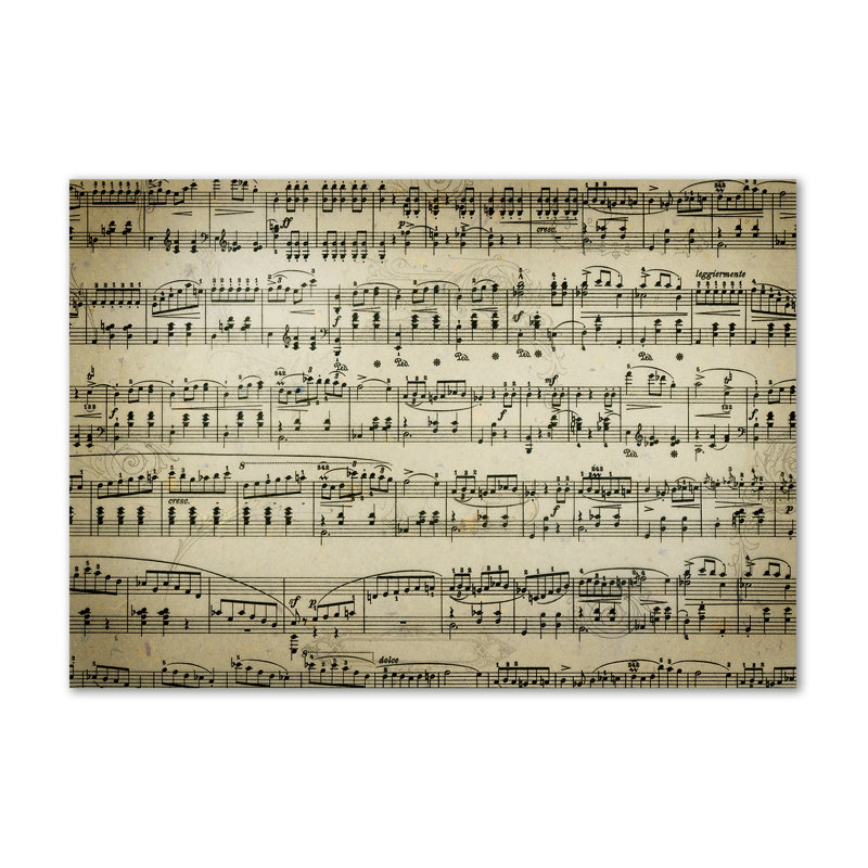 Sheet Music - Wrapped Canvas Print