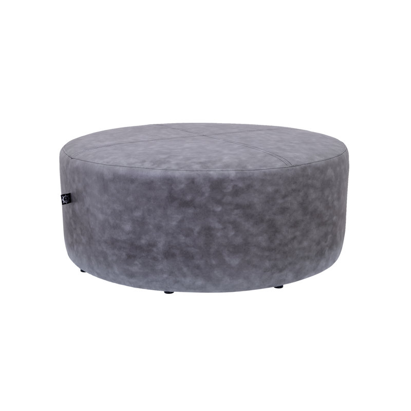 Repose-pieds The Crew Furniturecoracle, Similicuir gris