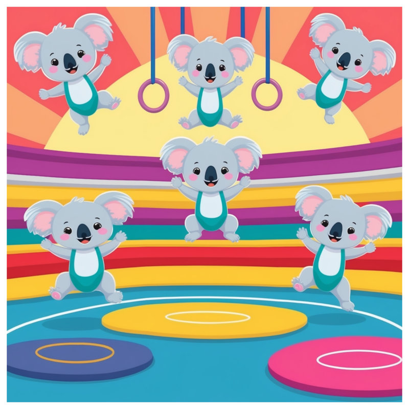 Tapis de bain Playful Koala, L 24 po x L 17 po
