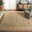 Oushak Oriental Hand-Knotted Wool Soft Green/Ivory Area Rug-1112074263