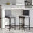 Bar Stools Set Of 4, 30'' Tall Barstools, Counter Height Bar Stools With Back Support, Faux Leather, Metal Legs, Upholstered Seat Cushion Modern Barstool, Use For Kitchen Island Home Bar, Beige-115368253