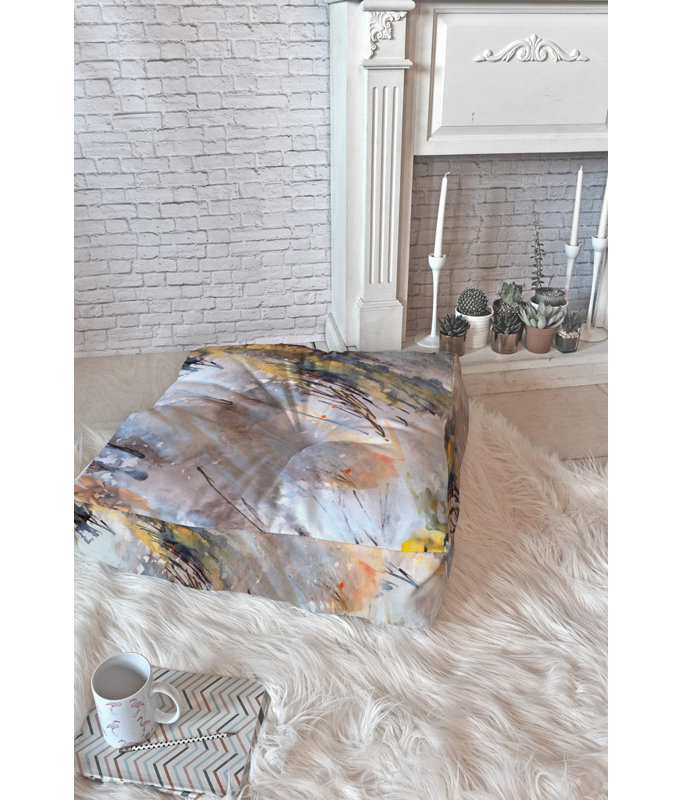 In The Wind Floor Pillow, 23" H x 23" W x 6" D