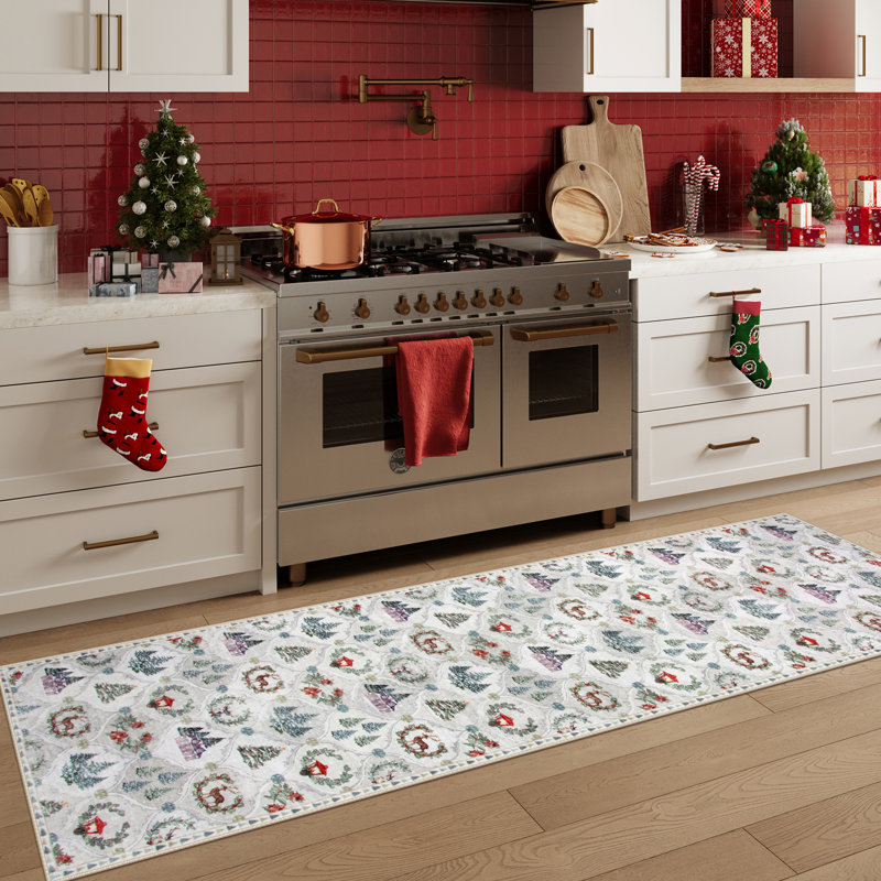 Laraven Christmas Rug, Tapis de couloir 2 pi x 8 pi