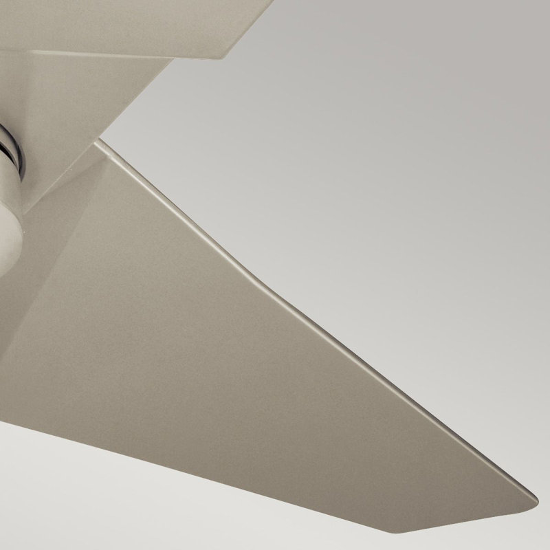 Camptown 60cm Ceiling Fan with LED Lights, Brushed Nickel, Silver