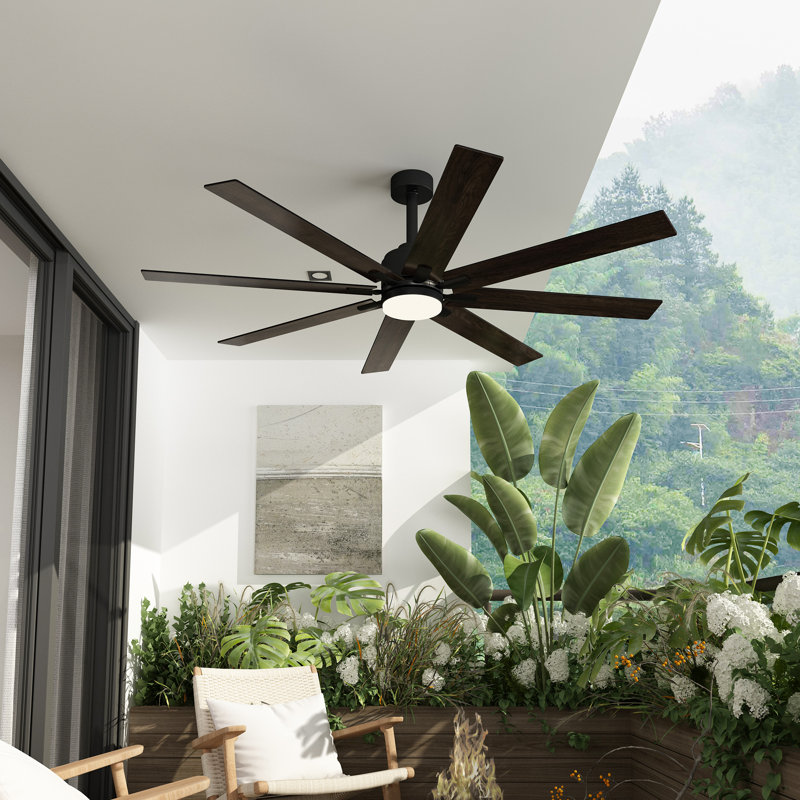 Anary 8 Blade LED Standard Ceiling Fan DC Motor With Remote Control And Light