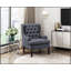Chaise d'appoint capitonnée à boutons avec coussin en mousse, mobilier de salon confortable et élégant pour les intérieurs modernes-1106067213
