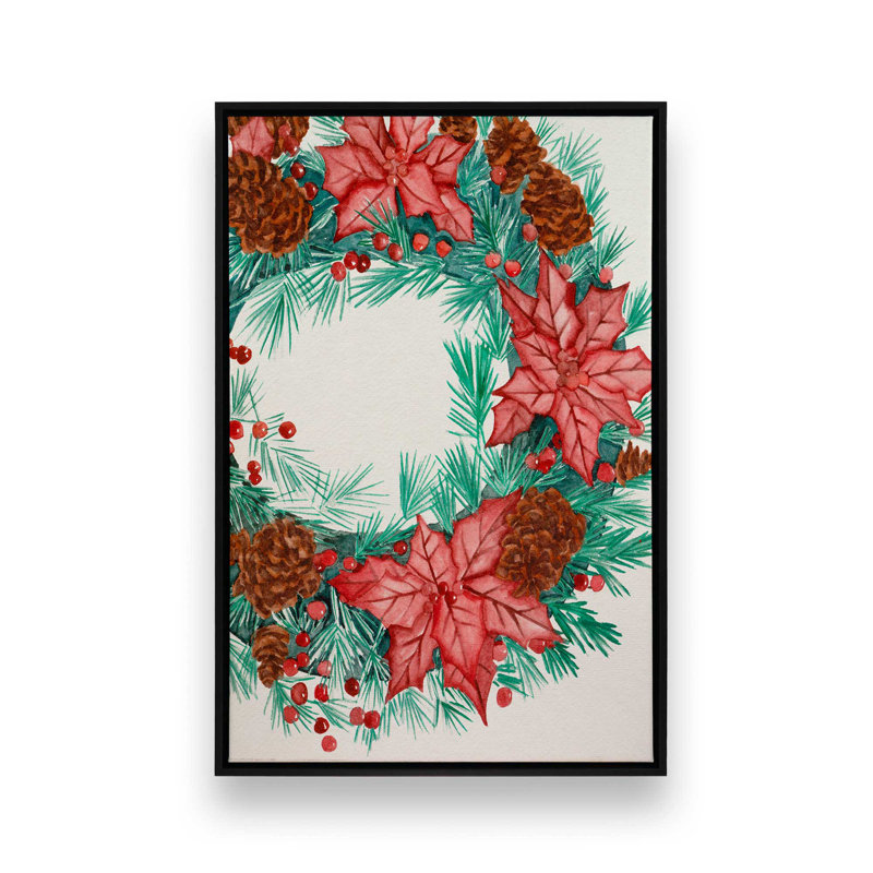 Reproduction d'art «Yuletide Harmony I» par Melissa Wang, Noir, H 24 po x l 18 po