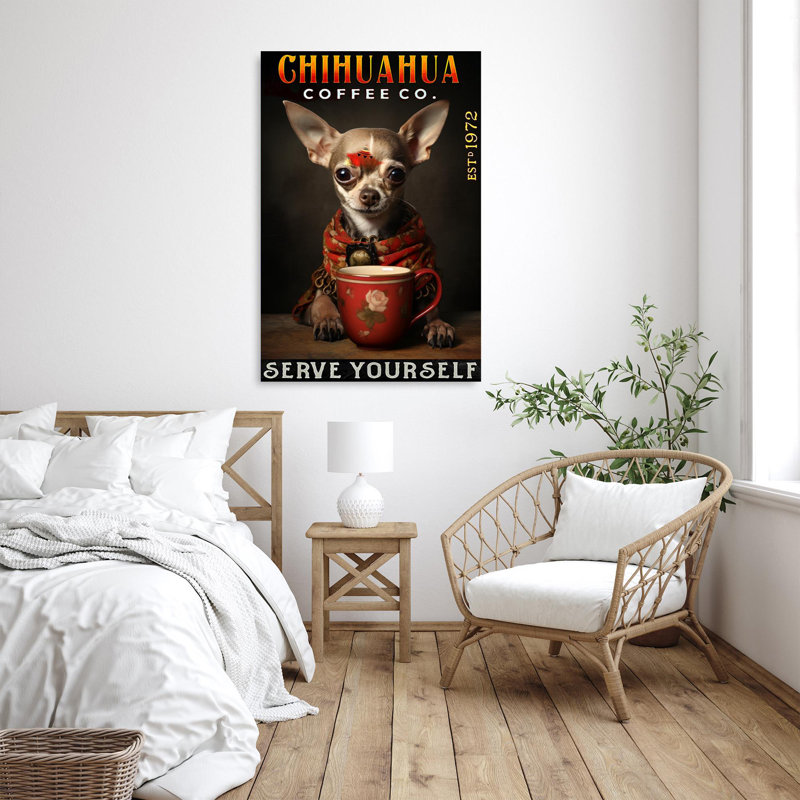 Chihuahua Coffee Co, H 14 po x l 11 po x P 1,25 po