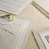 Gradation Ticking Handwoven Indoor/Outdoor Rug
