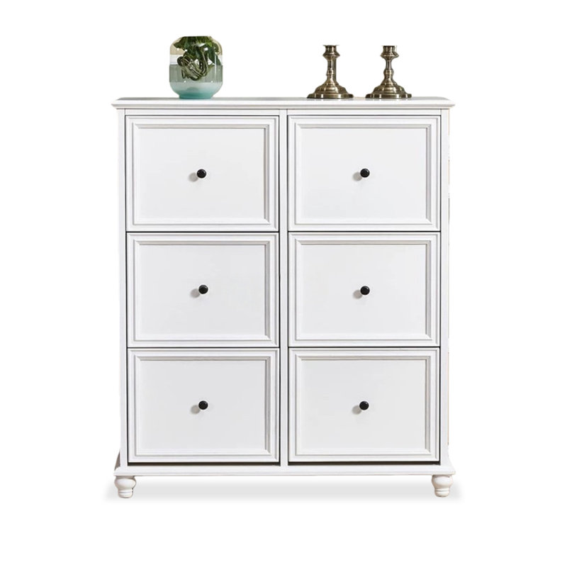 White Solid Wood Shoe Storage Bench, 47.64" H x 47.24" W x 13.39" D, White