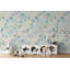 Papier peint amovible fleurs rose et bleu-789334455-789334448