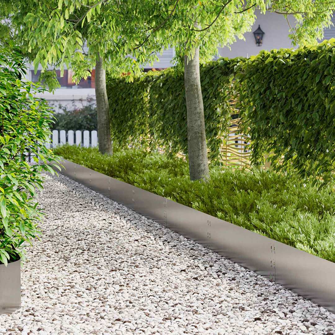 20cm H x 100cm W Steel Lawn Edging