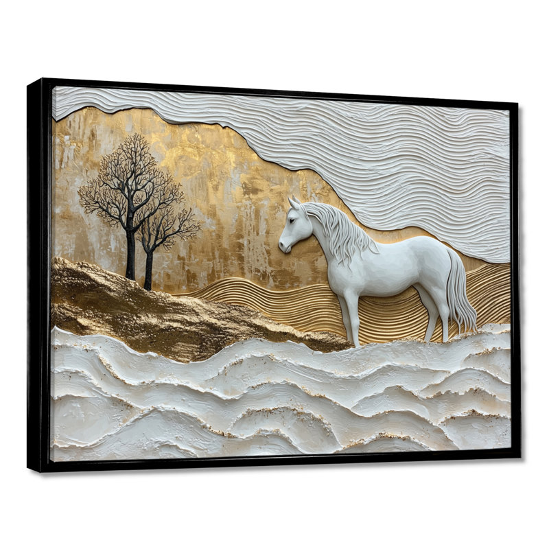 Kleier - Animals Wall Art, H 12 po x l 20 po, Picture Frame Print, Noir, noir, noir, noir
