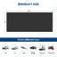 Tapis de garage pour garage de 5 x 10 pi, PVC épais en plaque de diamant, imperméable, résistant à l'huile et antidérapant avec ruban adhésif double face-133714114-133714110