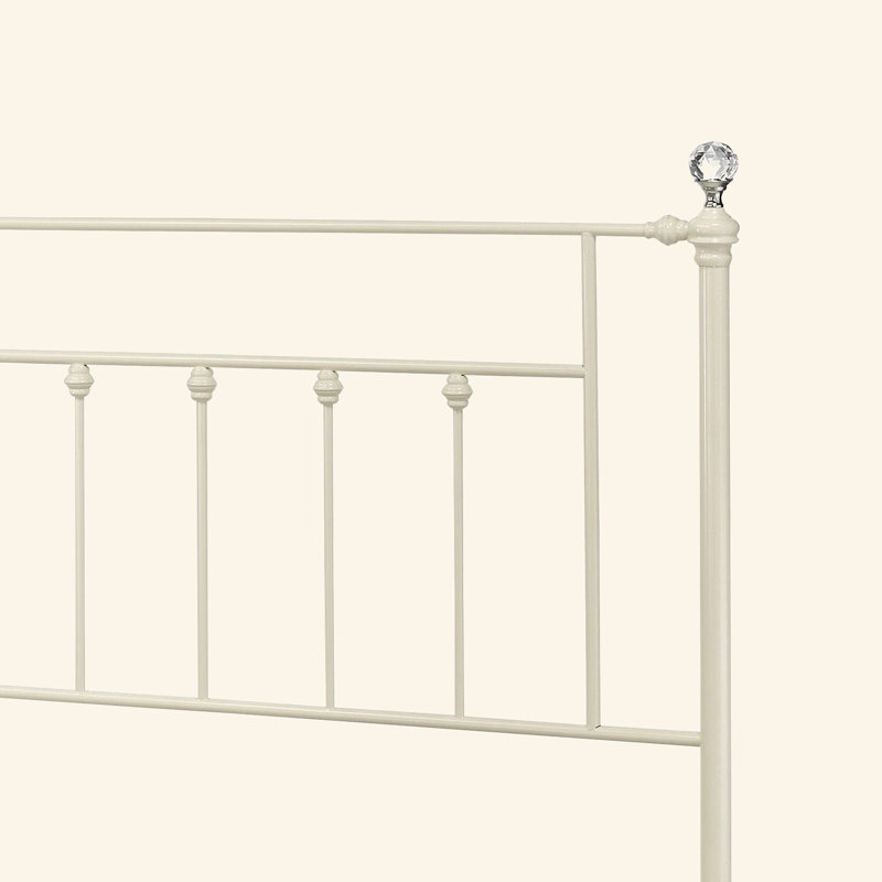 Comet White Finish Queen Bed