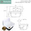 22" L X 18" W Wall Mount Service Sink with drain-105006368