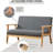 Jadiyah Upholstered 44.4'' Loveseat