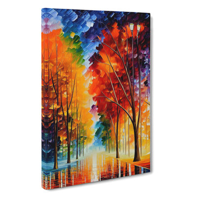 Forest Woodland In Colour No.5 - Wrapped Canvas