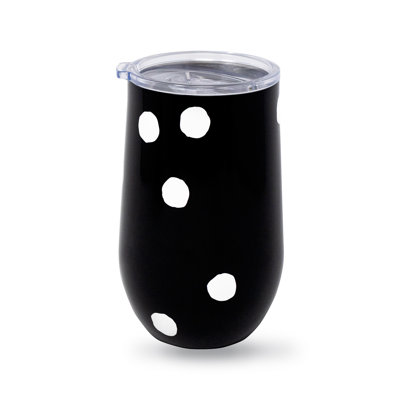Stainless Steel Wine Tumbler, Enchanted Dot