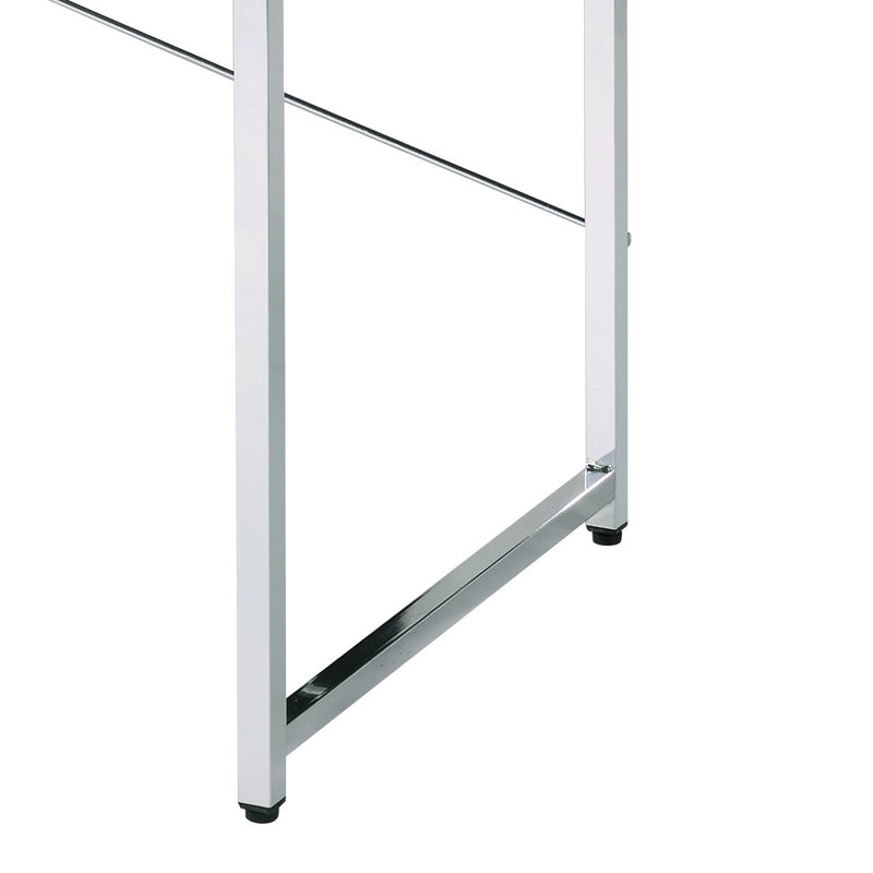 White And Chrome Finish Writing Desk | Gift Idea, White