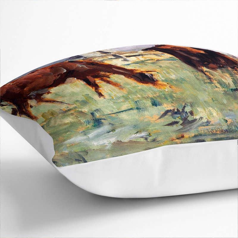 Cows In A Field Square Throw Cushion, White, 40cm H x 40cm W x 15cm D